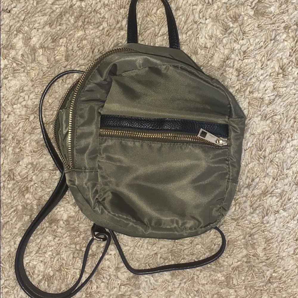 navy mini backpack